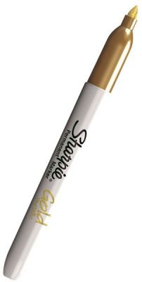 Sharpie Metalik Fine Markör Altın Renk Tekli