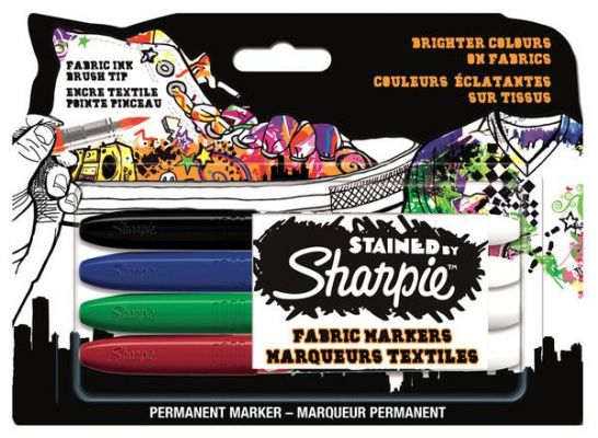 Sharpie Stained Tekstil Markör Karışık Renkli 4 lü