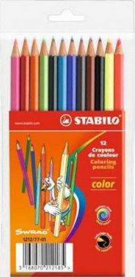 Stabilo Color Standart Kuru Boya Kalemi 12 li