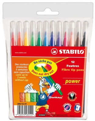 Stabilo Power Keçeli Kalem 12 li 280/12-01