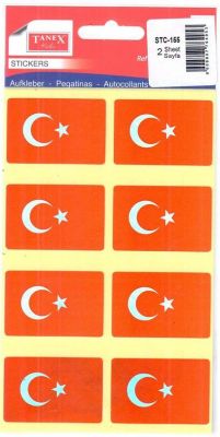 Tanex Bayrak Hologram Etiketi 2 li 46x31 mm STC-155