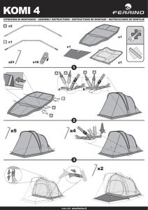  Ferrino Komi 4 Kamp Çadırı