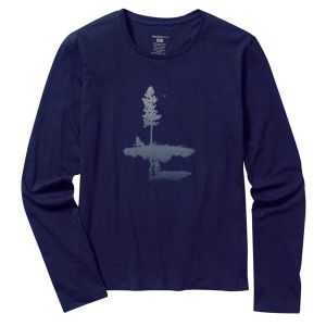  Patagonia W'S L/S Ocean AS Wilderness Tişört