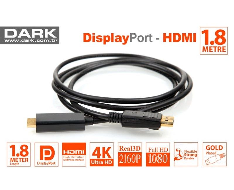 Dark DK-CB-DPXHDMIL180 Display to HDMI 1,8 MT