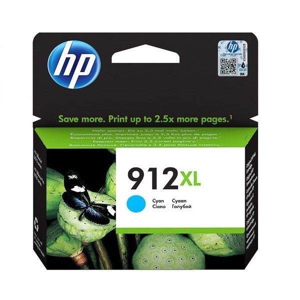 HP 3YL81A Mavi Renkli Mürekkep Kartuş (912XL)