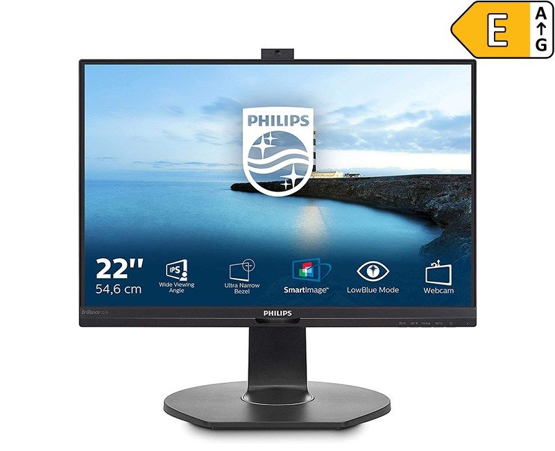 Philips 21.5' 221B7QPJKEB 5ms FHD Pivot Webcam MM