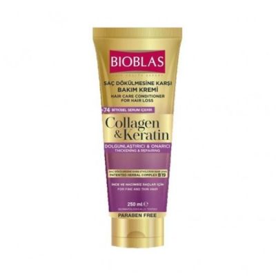  Bioblas Saç Dökülmesine Karşı Bakım Kremi 250ml Collagen&keratin