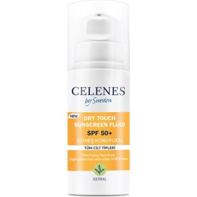  Celenes by Sweden Herbal Dry Touch Yüksek Korumalı Fluid 50 Spf / Güneş Koruyucu / Yüz Ve Dekolte Bölgesi