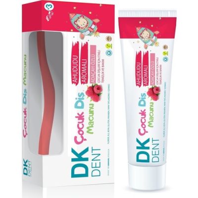  Dermokil Dk Dent Çocuk Diş Macunu Ahududu Aromalı Adaçayı Özlü 50 ml  Diş Fırçası