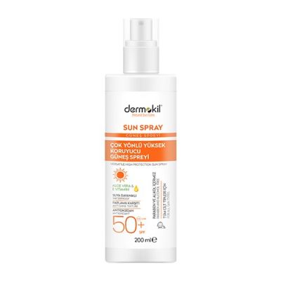  Dermokil Sun Sprey-çok Yönlü Yüksek Koruyucu Güneş Spreyi 50 Spf 200 Ml