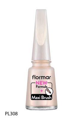 Flormar Oje Maxi Brush Pearly Pl308 Snow Glam New