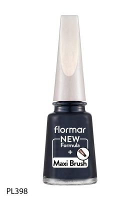  Flormar Oje Maxi Brush Pearly Pl398 Blue Black New