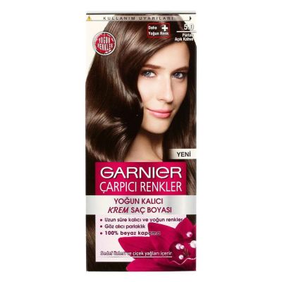 Garnier Color Natural Çarpıcı Renkler Parlak Açık Kahve 5.0 Saç Boyası
