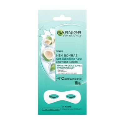  Garnier Nem Bombası Göz Şişkinliğine Karşı Kağıt Göz Maskesi