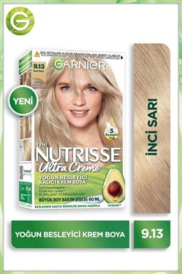 Garnier Nutrisse Yoğun Besleyici Kalıcı Krem Saç Boyası 9.13 İnci Sarı