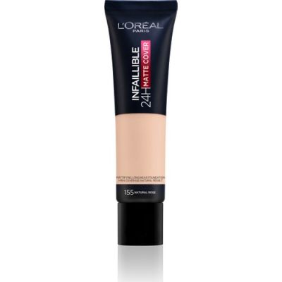 L'Oreal Paris Infaillible 24H Matte Cover Yüksek Kapatıcı Fondöten 155 Natural Rose 3600523784417