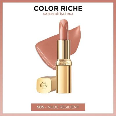 LOreal Paris Color Riche Saten Bitişli Ruj - 505 Nude Resilient