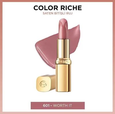 Loreal Paris Color Riche Saten Bitişli Ruj - 601 Worth It