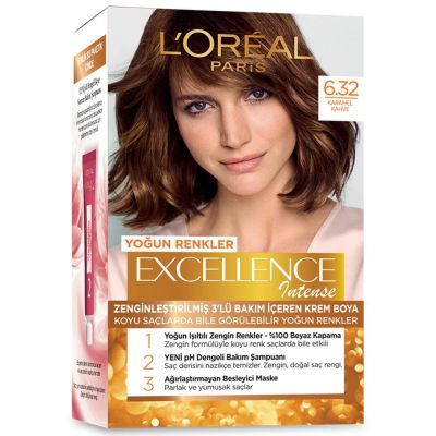 LOreal Paris Excellence Intense 6.32 Karamel Kahve Saç Boyası