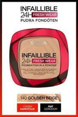 L'Oreal Paris Infaillible 24h Fresh Wear Pudra Fondöten 140 Golden Beige
