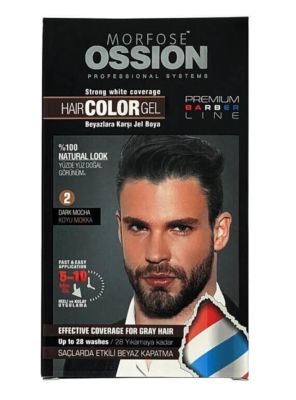 Morfose Ossion Erkek Saç Jel Boya Doğal Koyu Mokka No:2 40 Ml