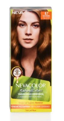 Neva Color 8.7 Açık Karamel - Kalıcı Krem Saç Boyası