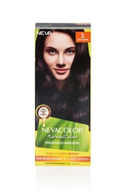 Neva Color Natural Colors Kalıcı Saç Boya Seti 3. Koyu Kahve