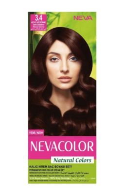 Neva Color Natural Saç Boyası Seti 3.4 Koyu Kestane