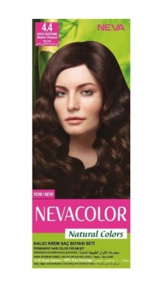 Neva Color Natural Saç Boyası Seti 4.4 Orta Kestane