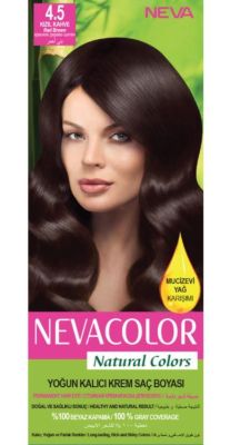 Neva Color Natural Saç Boyası Seti 4.5 Kızıl Kahve