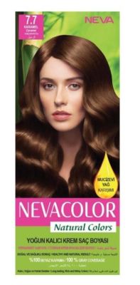 Neva Color Natural Saç Boyası Seti 7.7 Karamel