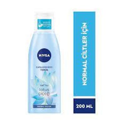 Nivea Canlandırıcı Tonik 200 ml Normal Ciltler Yüz Temizleme Saf Su Ve Lotus Çiçeği
