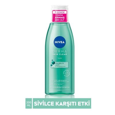 Nivea Derma Skin Clear Sivilce Karşıtı Niasinamid Ve Salisilik Asit (BHA) Tonik 200ml