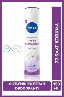  Nivea Fresh Sensation Kadın Sprey Deodorant 150 Ml