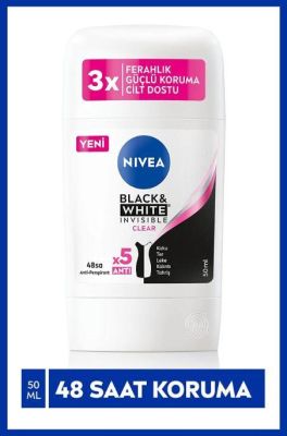 Nivea Kadın Stick Deodorant Black&White Invisible Clear 50 ml