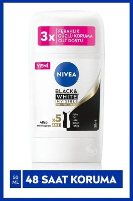  Nivea Kadın Stick Deodorant Black&white Invisible Ipeksi Pürüzsüzlük 50 Ml