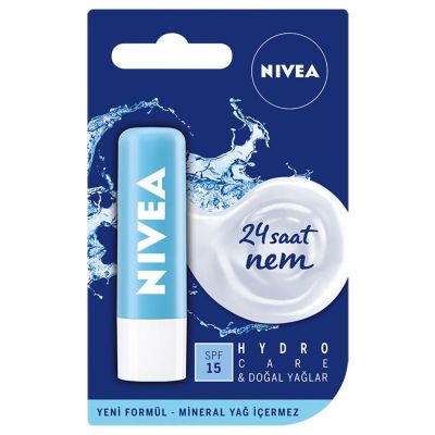  Nivea Lip Hydro Care Dudak Bakım Kremi 4,8 gr