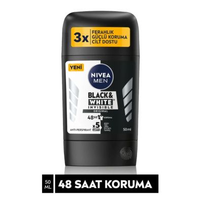 Nivea Men Erkek Stick Deodorant Black&White Invisible Original 50ml