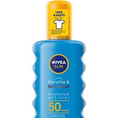  Nivea Sun Koruma ve Bronzluk Arttırıcı Güneş Spreyi 50 200 ml