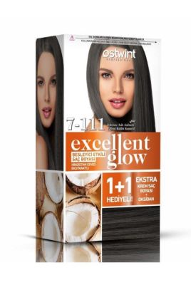 Ostwint Excellent Glow 1+1 Saç Boyası Seti No.7.11 Yoğun Küllü Kumral