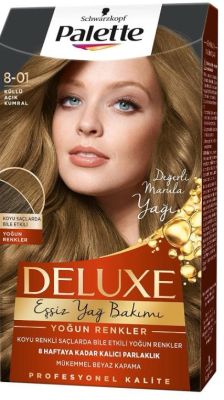 Palette Deluxe Yoğun Renkler 8-01 Küllü Açık Kumral