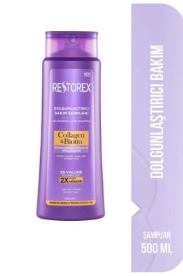  Restorex Collagen & Biotin Hacimsiz Saçlar Için Dolgunlaştırıcı Şampuan 500ml