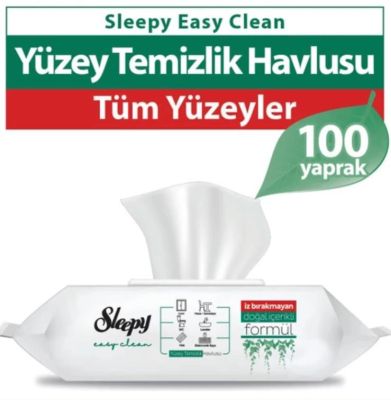Sleepy Yüzey Temizlik Havlusu Beyaz Sabun Katkılı 100 Yaprak