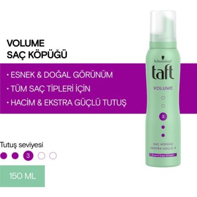 Taft True Volume  Köpük 150 ml
