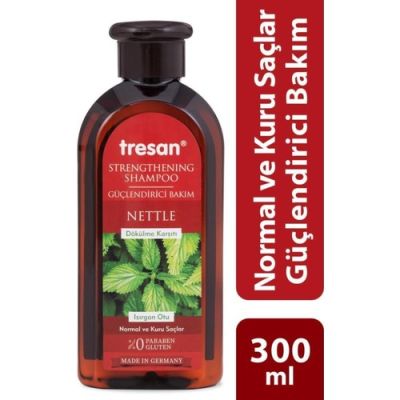 Tresan Dökülme Karşıtı Isırgan Otu Güçlendirici Bakım Normal Ve Kuru Saçlar İçin Şampuan 300 ml