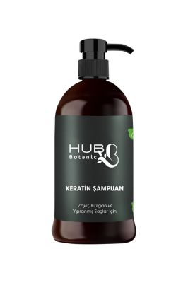 Hubb Botanic Tuzsuz Keratin Şampuan Parabensiz Silikonsuz Sülfatsız Kabaran Saçlar Için Keratin Bakım Şampuanı