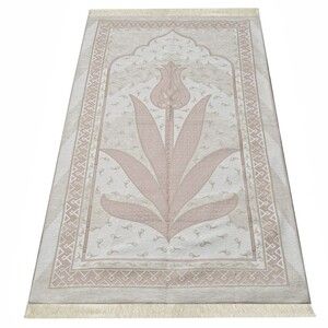 Açık Tafta Lale Seccade Pembe 68x110 cm - 295 gr