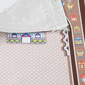 Çocuk Seccadesi Sahra Kahve 82×45 cm 110 gr - Tesbih Hediyeli