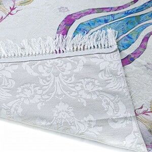  İnce Pamuk Seccade Mavi - Lale 70x117 cm - 370 gr