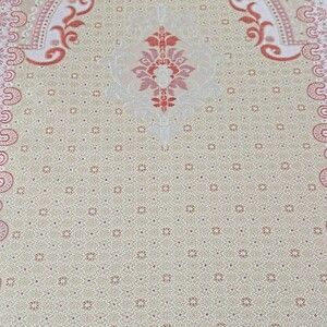  İpek Saten Osmanlı Desenli Seccade Kırmızı 67x120 cm - 230 gr